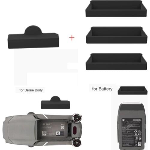 4pcs/set Soft Silicone Charging Port Protector Dustproof Plug Cover For DJI MAVIC 2 PRO ZOOM Drone
