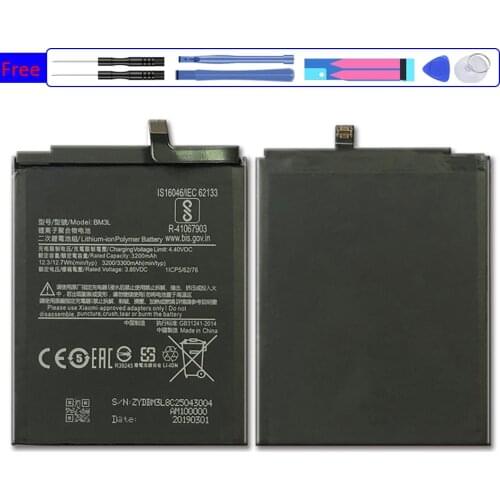 3300mAh for xiao mi BM3L Battery For Xiaomi 9 MI9 M9 MI 9 Mobile Phone Bateria + Free tool
