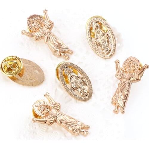 Aogue Gold Brooches For Clothes