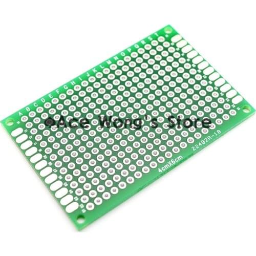Free Shipping 20pcs/Lot 4x6 cm Double-Side Copper Prototype PCB Universal Board 4*6 cm