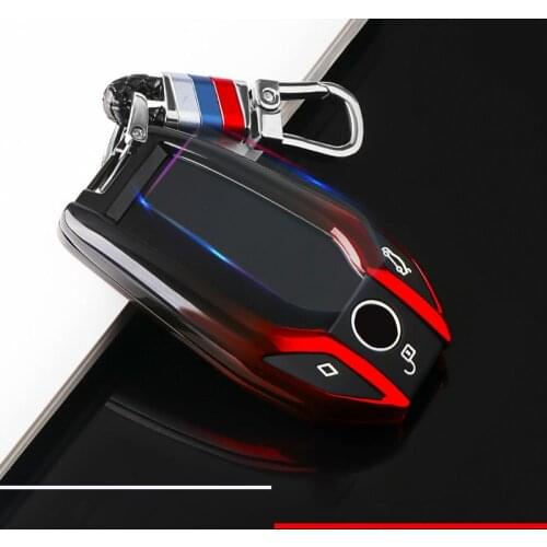 LCD key cover 5 series 7 series night crystal touch screen For BMW 5 series 7 series X3X5 blade key case keychain