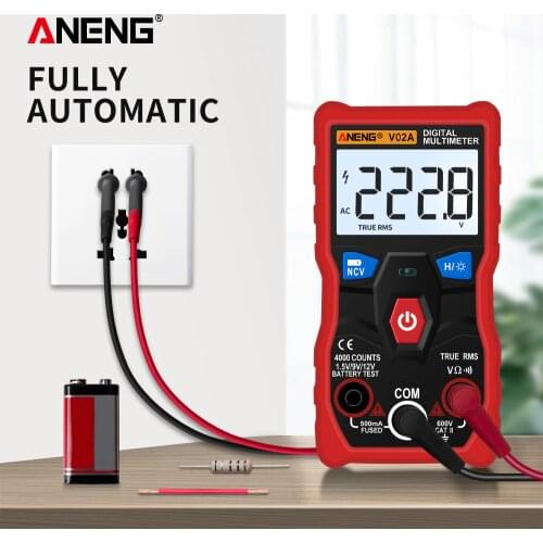 ANENG V02A Measurement Digital Multimeter Counts Digital Multimeter Profesional Capacitor Tester EsrMeter Richmeters Testers