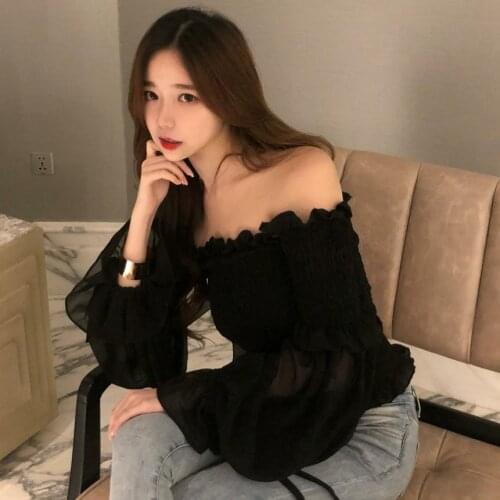 DAIZHIYUE Off Shoulder Blouses
