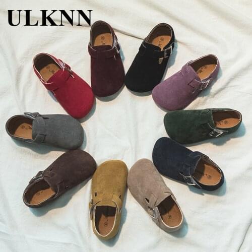 ULKNN Childrens Shoes 2020 Autumn New Boys Girls Flats Home Gray Shoe Baby Non-slip Students Shoes Indoor Beige Solid TPR