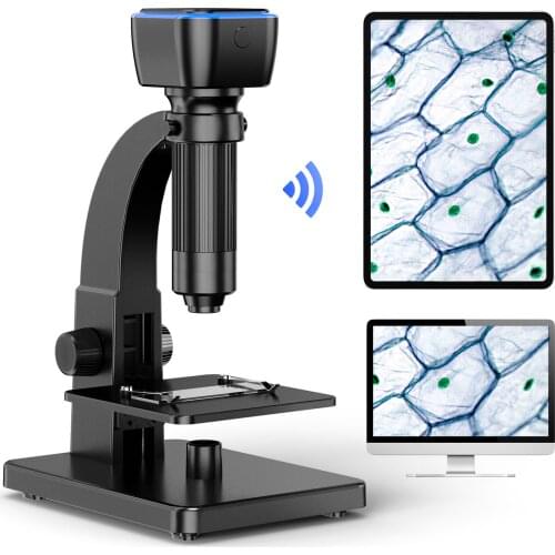 Inskam315w WiFi/PC Connection 0~2000X 5.0M Pixel Microscope Dual Lens Connect Mobilephone Computers for Circuit Board Maintenanc
