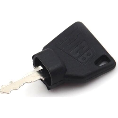 2PCS Black JCB 3CX Parts Digger Plant Keys Equipment Ignition Stainless Steel Key For Switch Starter