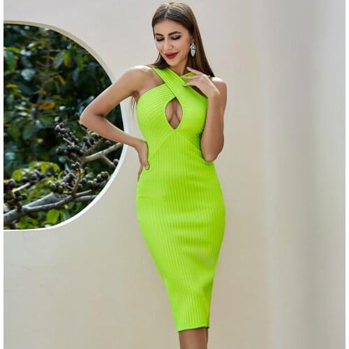 Summer Dress Women Dresses Party Sexy New New Bodycon Vintage Summer Clothes For Women Elegant Bandage Dress