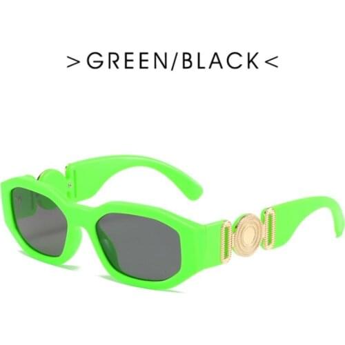 Trendy Small Frame Sunglasses Womens Square Bright Black Net Red Same Sunglasses Glasses