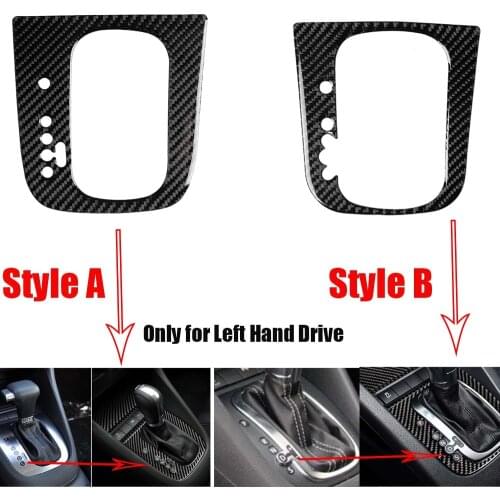 Carbon Fiber Console Gear Shift Panel Trim Cover Sticker For VW Golf 6 MK6 GTI R 08-12