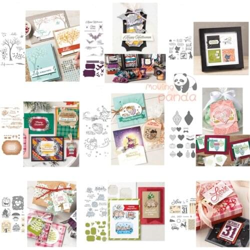 2021 New Halloween Stamp And Metal Cutting Die Sets For DIY Scrapbook Photo Album Paper Card Embossing Craft Decoration Stencil