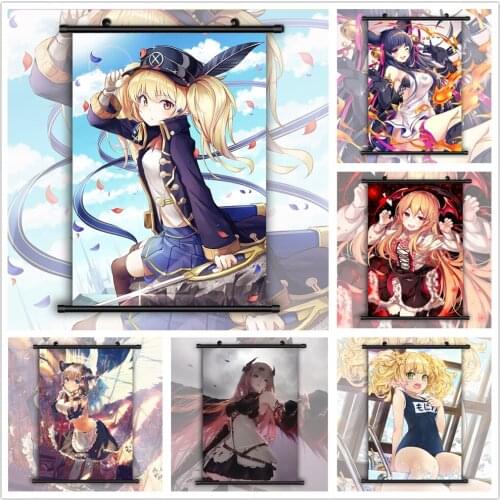 Anime Full Round Diamond Painting Rage Of Bahamut Monica Olivia Diamond Mosaic Embroidery Cross Stitch Kits Home Decor Gift