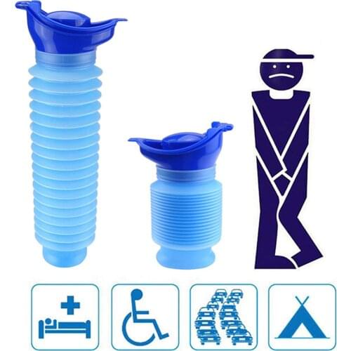 750ml Portable Adult Urinal Outdoor Camping Travel Urine Car Urination Pee Soft Toilet Women Men Emergency Urinal Pee Funnel