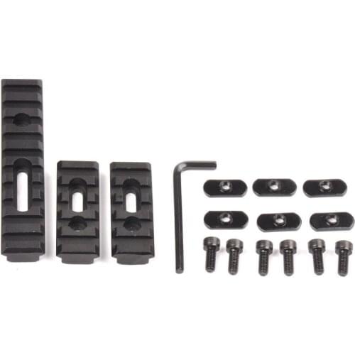 20mm Black Slotted 1913 Picatinny Weaver Rail Section 2.5" & 4" Picatinny Rails Fit for MAGP MOE Handguard