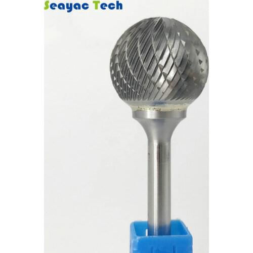 Grinding Head D-type double edge Slot Ball Head Milling Cutter Carbide Tungsten Steel for Wood and aluminium working