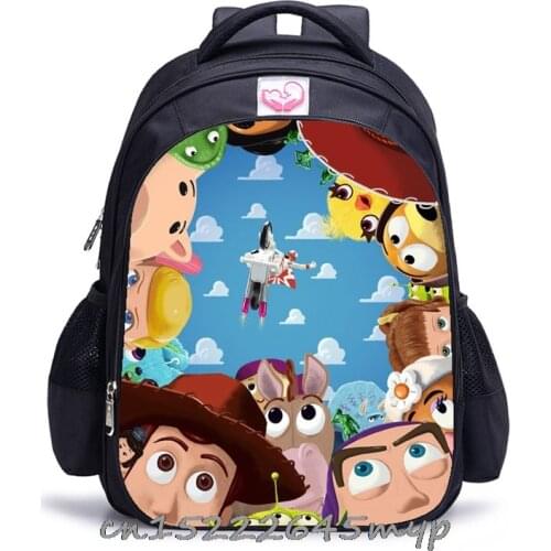 Disney Girls Children Toy 4 Story Kindergarten School bag Teenager Schoolbags Kids Cute Student Backpacks