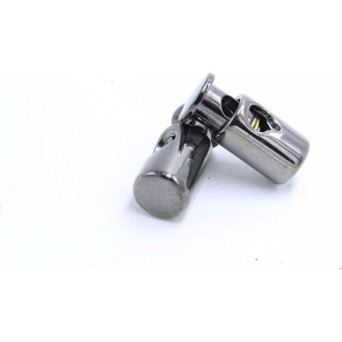 Top Fashion New Arrival Plating Koordstopper Paracord 50pcs/pack 10*22mm gun black Toggle Stopper Plastic Clip