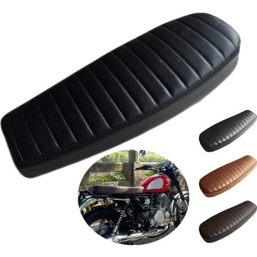 Universal HUMP MASH CAFE RACER SEAT RETRO LOCOMOTIVE CUSHION SIMA MOTOCYCLE SADDLE For Suzuki U 200 QM125-3X AX100