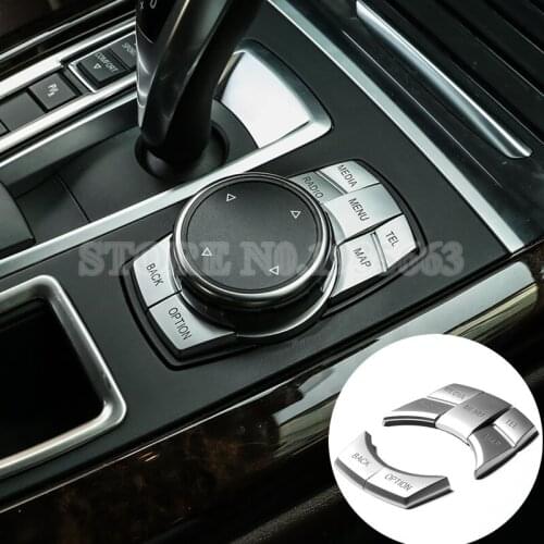 Inner Console iDrive Multimedia Button Cover For BMW X3 F25 X4 F26 2014-2017 Car Accessories Interior Car Decor Car Trim