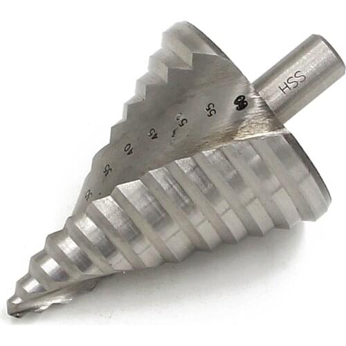 6-60mm Highability DurHSS Step Drill Bit Round Shank Twist Drill Pagoda Drill Drilling Tool