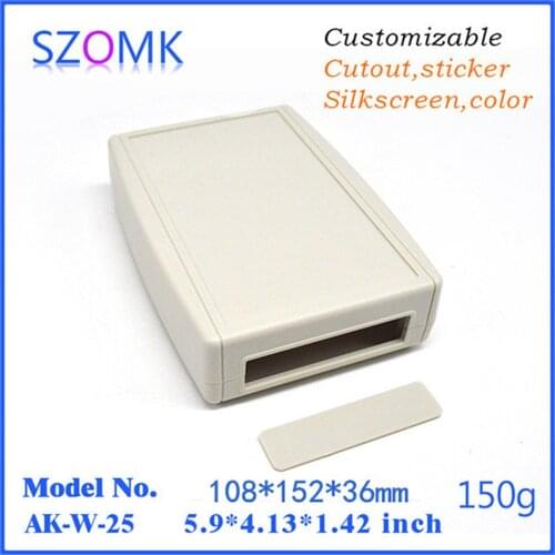 10 pcs 152*108*36mm szomk electronics plastic enclosure casing abs plastic junction box wall mounting enclosure equipment box