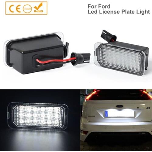 2Pcs SMDLED Number Licence Plate Light Assembly Cool White Lamps Bulb For Ford Kuga Mondeo Focus S-Max B-Max C-Max Fiesta Ranger