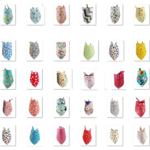 500pc/lot EMS shipping 2015 Nice Colors Adjustable New Dog Puppy Pet bandana Collar dog bandanas Cotton Most Fashionable