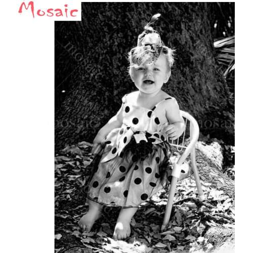 5d diy diamond painting cross stitch ctue baby full square round drill Diamond Embroidery sale mosaic photo custom painting