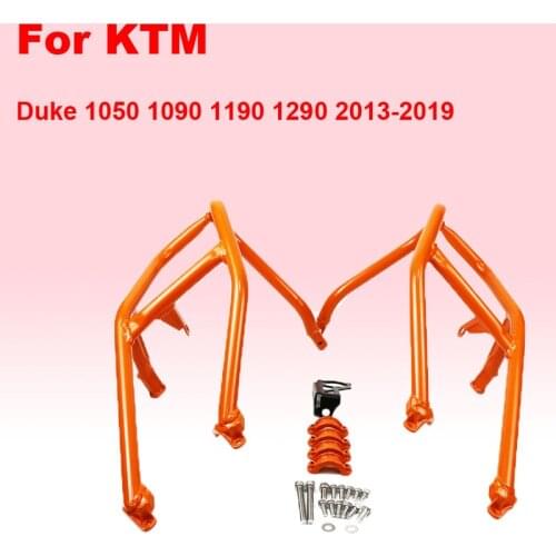 For KTM Duke 1050 1090 1190 1290 2013-2019 Motorcycle Accessories Crash Bar Engine Guard Bumper Stunt Cage Frame Protection