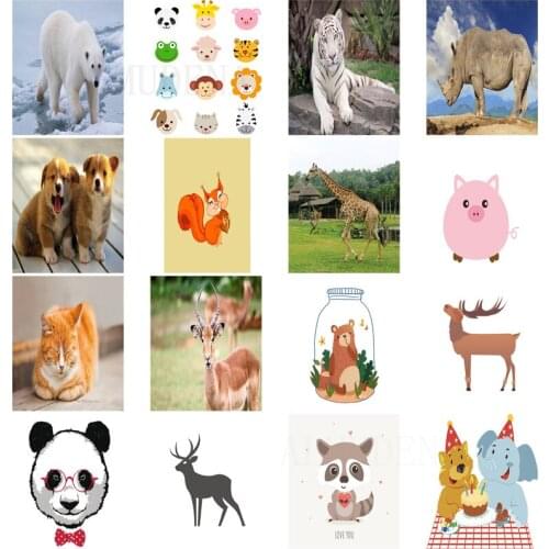 Diamond Painting Animal Jungle Panda Polar Bear Giraffe Cross Stitch Home Decoration Square Diamond Round Diamond