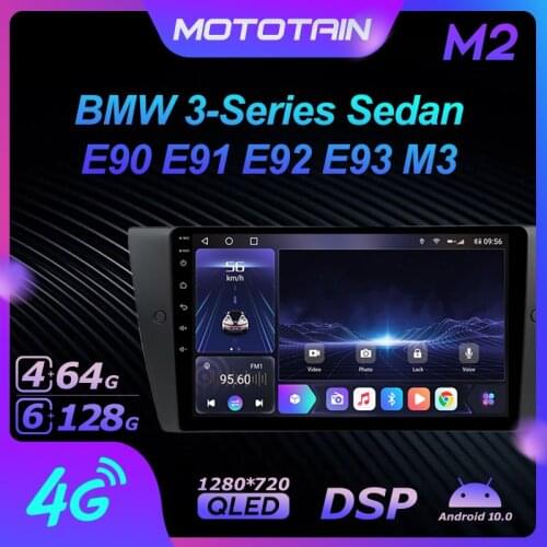 Android 10.0 6G+128G Car Radio Stereo for BMW 3-Series Sedan E90 E91 E92 E93 M3 Auto Audio GPS 4G LTE head unit 1280*720 SPDIF