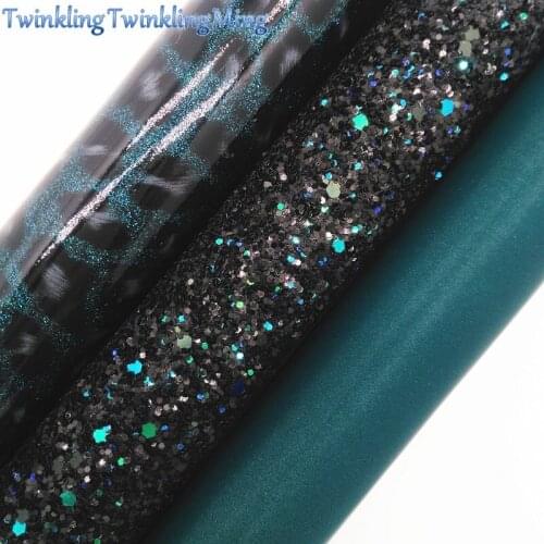 Mixed Colors Leopard Glitter Fabirc, Faux Leather Fabric,Synthetic Leather Fabric Sheets For Bow A4 8"x11"Twinkling Ming XM388