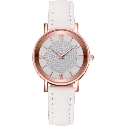 Top Brand Womens Watch Leather Rose Gold Dress Female Clock Luxury Brand Design Women Watches Simple Fashion Ladies Watch