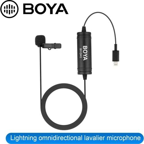 BOYA BY-DM2 Omni-directional MIC Digital Lavalier Microphone Clip-on Video Recording Mic with Type-C for Android Devices