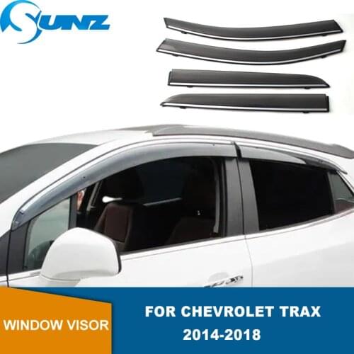 Side Window Deflectors For Chevrolet Trax 2014 2015 2016 2017 2018 Window Visor Vent Shades Sun Rain Deflector Guard SUNZ