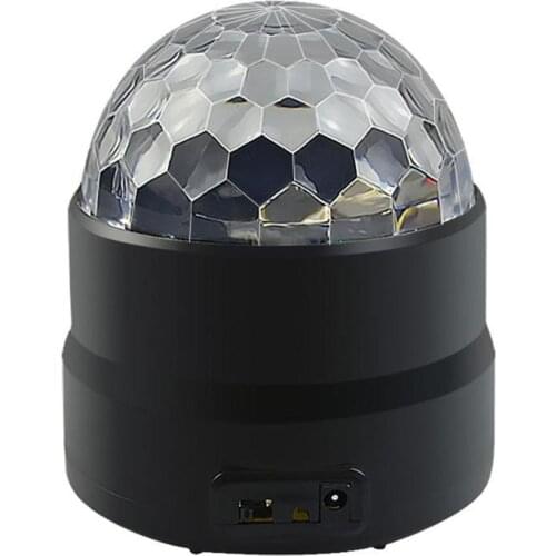 Disco Stage Light USB Mini Sound IR Remote Control Laser Projector LED Stage Lamp Crystal Magic Ball Light