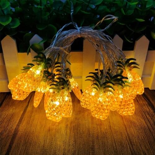 Pineapple Shaped LED Fairy String Lights 3M 20LEDs 1.5M 10LEDs Battery or USB Operation Wedding Party Holiday Decoration Lamp