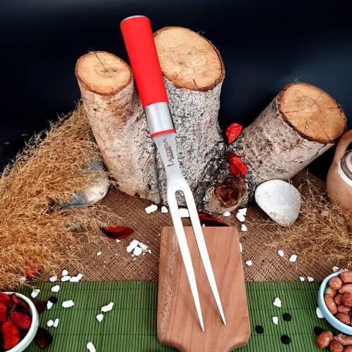 Food Grill Barbecue Meat Serving Fork Red Series 32 Cm Barbecue Fork