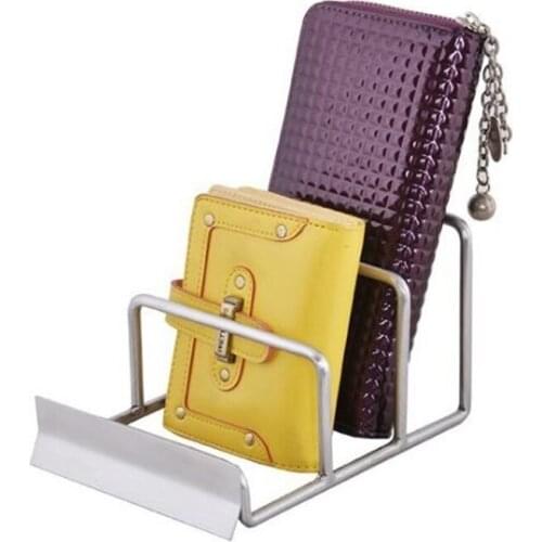 Purse Wallet Display Holder Stand Organizer Purse Tray Storage Shelf Desk Table Wallet Display Racks