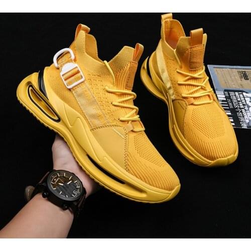 Mesh Platform Sneakers Men Comfortable Running Shoes Branded Design Chunky Street Man Shoes Thick Sole Summer Basket Trainers 46