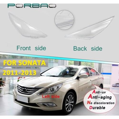 Headlight lens cover for Hyundai Sonata 11-13 4Doors Headlight Headlamp Clear Shell Replacement