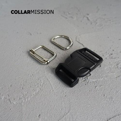 Release buckle+metal adjust buckle+D ring/set) metal button 25mm sewing adjustable Buckle diy dog Collar backpack bag parts