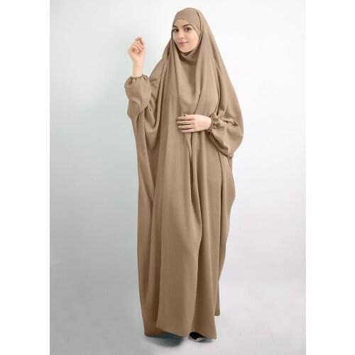 Hooded Muslim Women Hijab Dress Prayer Garment Jilbab Abaya Long Khimar Full Cover Ramadan Gown Abayas Islamic Clothes Niqab