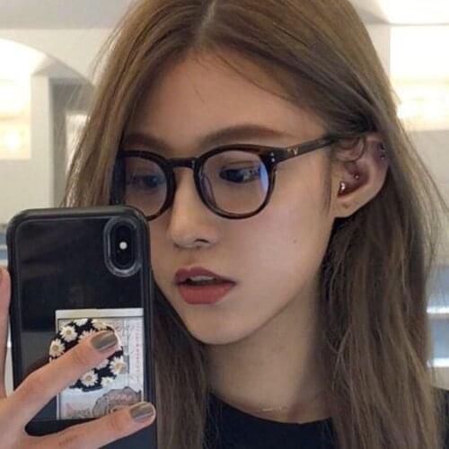 Fashion Design Plastic Glasses Frame Sexy Leopard Women Anti-Blu-ray Glasses Classic Retro Men Prescription Glasses