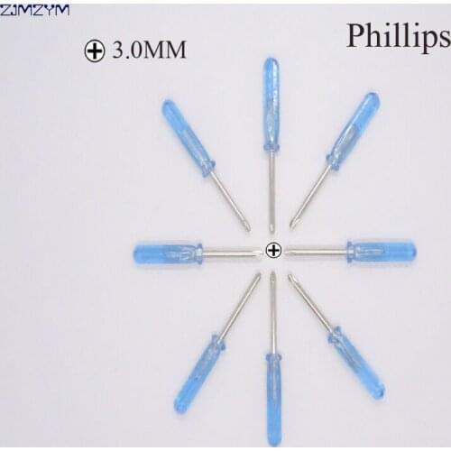 Wholesale 10PC/set 3.0MM screwdriver head Phillips and slotted screwdriver repairing disassemble tool for mobile phone