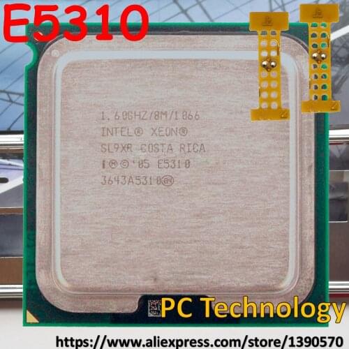 Original Intel Xeon E5310 CPU 1.6GHz/8MB/1066/LGA775/Quad-Core/CPU Free shipping (ship out within 1 day)