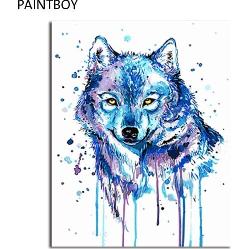 PAINTBOY Modern Framed Pictures DIY Painting By Numbers Oil Painting On Canvas Painting And Calligraphy Home Decor Of Animal