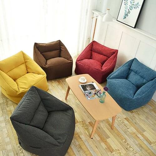 Adult children family camping party games lazy sofa bean bag chair sofa puffy Ottoman tatami floor cushion without filler