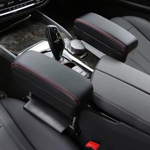 Adjustable Qi Wireless Phone Charging Car Center Console Armrest Pad Storage Box 2019