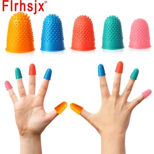 1/5pcs Sewing Thimble Hand-Working Sewing Thimble Finger Protector Rubber Fingers Cover Thimble DIY Quilting Sewing Accessories