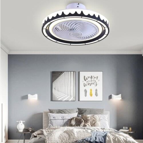 Nordic Lamps and Lanterns Ceiling Lamp LED Living Room Lamp Invisible Ceiling Fan Lamp Restaurant Fan Lamp Childrens Bedroom